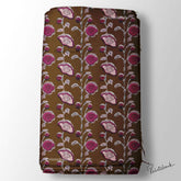 Digital Printed Kalamkari Floral Fabric For Ethnic Wear